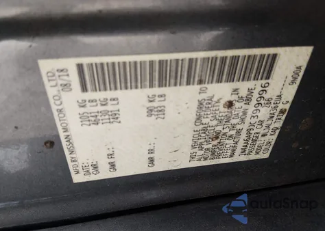 2018 Nissan Maxima 3.5 Sv z USA, uszkodzony, nr VIN 1N4AA6AP9JC399996